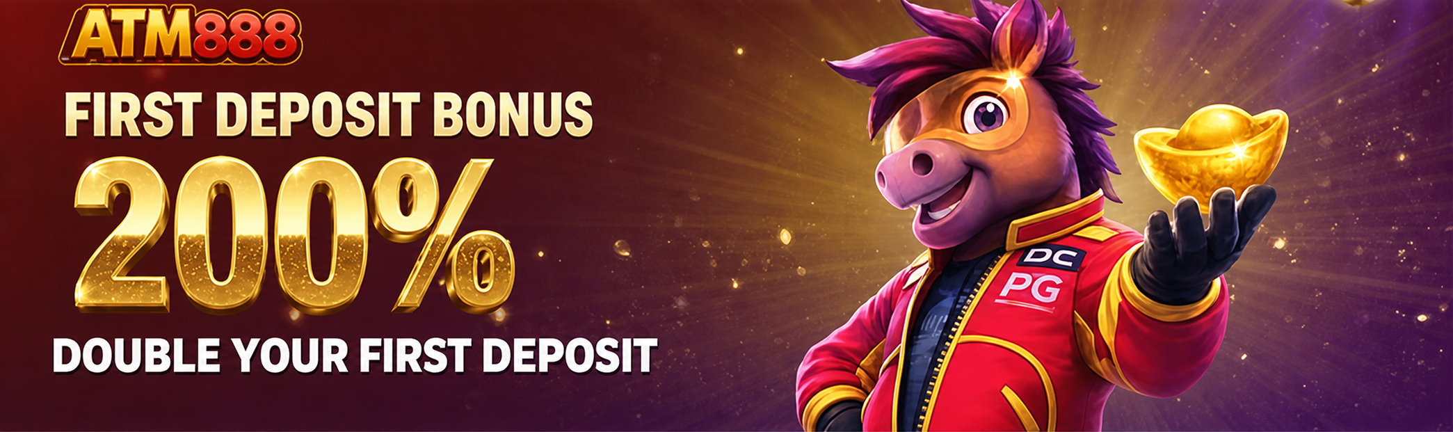 First deposit bonus 200%